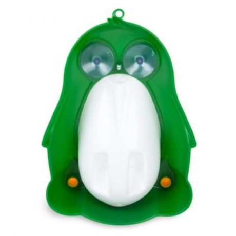 SEPARABLE SUSPENSIBLE LOVELY PENGUIN SHAPE BOYS STANDING URINAL (GREEN)