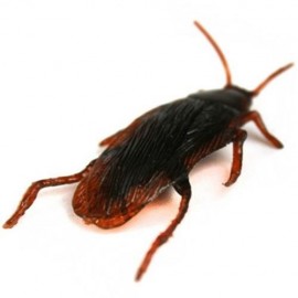 5 PCS/SET APRIL FOOL'S DAY TRICK ARTIFICIAL FAKE COCKROACH VENT BUGS ROACH TOY (DEEP BROWN