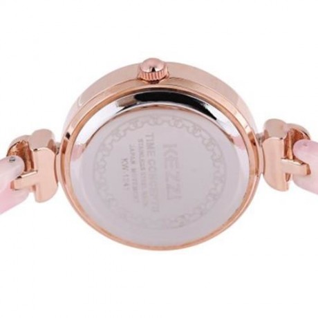 KEZZI KW - 1241 WOMEN QUARTZ WATCH ARTIFICIAL DIAMOND FLOWER PATTERN DIAL WRISTWATCH (LIGH