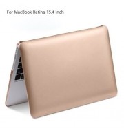 HOCO SIMPLE STYLE ULTRA SLIM PC HARD FULL BODY CASE FOR MACBOOK RETINA 15.4 INCH (GOLDEN)