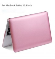 HOCO SIMPLE STYLE ULTRA SLIM PC HARD FULL BODY CASE FOR MACBOOK RETINA 15.4 INCH (ROSE GOL