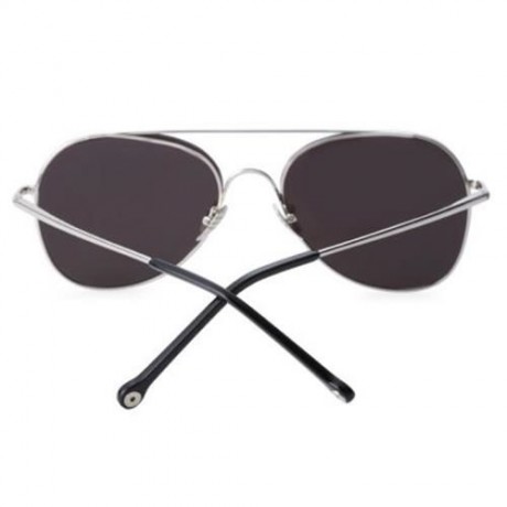 STYLISH FEMALE HOLLOW DESIGN COLOR COATED METAL FRAME SUNGLASSES (BLUE)