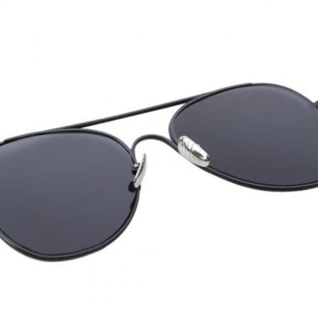 STYLISH FEMALE HOLLOW DESIGN COLOR COATED METAL FRAME SUNGLASSES (BLACK)