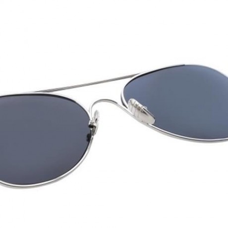 STYLISH FEMALE HOLLOW DESIGN COLOR COATED METAL FRAME SUNGLASSES (REFLECTIVE WHITE COLOR)
