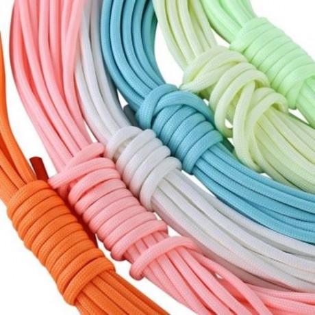 6M 9 STRAND LUMINOUS PARACHUTE CORD STRING OUTDOOR TENT TYING ROPE TRAVEL KIT EQUIPMENT (B