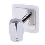 LIGHTME GU10 SINGLE HEAD MIRROR LIGHT 360 DEGREE ROTATING CHROME CARVING LAMP (SILVER WHIT