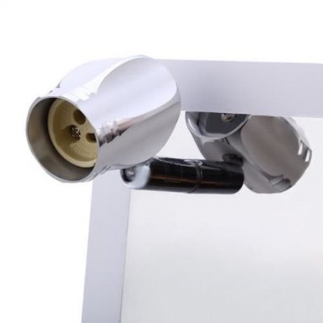 LIGHTME GU10 MODERN 4 X 3W FRONT MIRROR LIGHT 360 DEGREE ROTATING WALL FIXTURE LAMP (SILVE