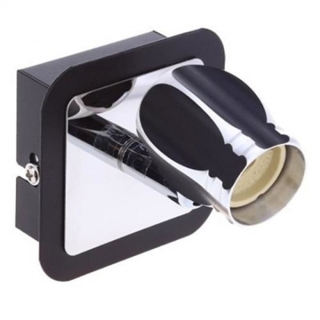 LIGHTME 3W STAINLESS STEEL WALL LIGHT SAVING ENERGY LED MIRROR FRONT LAMP (BRIGHT BLACK)