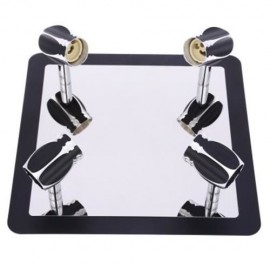 LIGHTME 3W STAINLESS STEEL 4 BULB SAVING ENERGY LED MIRROR FRONT LAMP WALL LIGHT (BRIGHT B