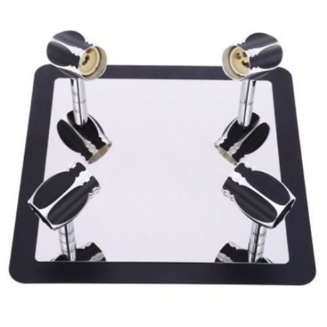 LIGHTME 3W STAINLESS STEEL 4 BULB SAVING ENERGY LED MIRROR FRONT LAMP WALL LIGHT (BRIGHT B