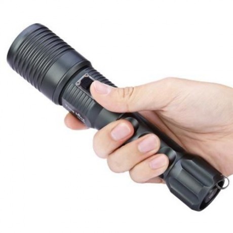 TONG MING TM - T620 LED T6 AUTOMATIC ZOOM FLASHLIGHT FOR CAMPING (DEEP BROWN)