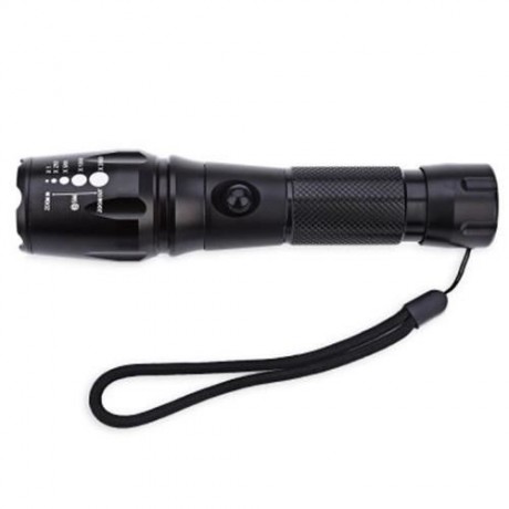 TONGMING AK - T6E T6 10W 500LM LED FLASHLIGHT WITH BATTERY CHARGER (BLACK)