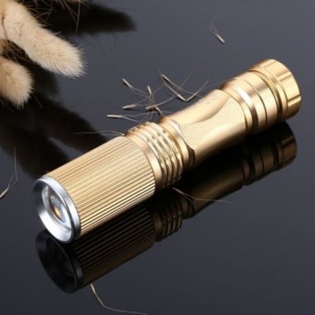 TONGMING CREE XPE LED 5W 250LM 3 MODES MINI FLASHLIGHT (TYRANT GOLD)