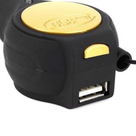 AUTO CAR CELLPHONE CHARGER RETRACTABLE EXPANSION LINE CIGAR LIGHTER ADAPTER