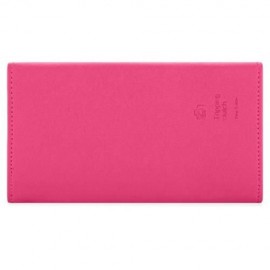 GUAPABIEN SOLID COLOR SNAP FASTENER CELL PHONE ENVELOPE CLUTCH WALLET (ROSE RED)