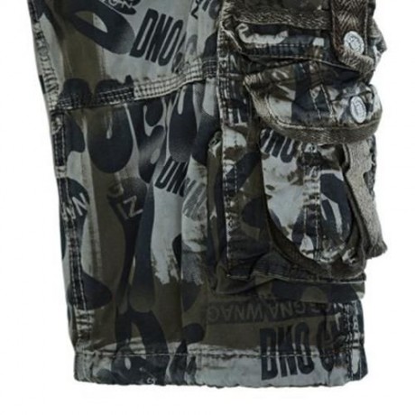 OUTDOOR CAMOUFLAGE POCKET DESIGN ZIPPER FLY MALE CASUAL SHORTS (ARMY GREEN)