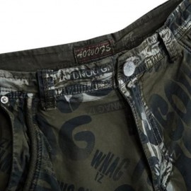 OUTDOOR CAMOUFLAGE POCKET DESIGN ZIPPER FLY MALE CASUAL SHORTS (ARMY GREEN)