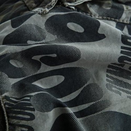 OUTDOOR CAMOUFLAGE POCKET DESIGN ZIPPER FLY MALE CASUAL SHORTS (ARMY GREEN)