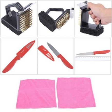 OUTDOOR BARBECUE TOOLS SET CONTAINS 16 DIFFERENT KINDS OF BBQ ACCESSORIES (COLORMIX)