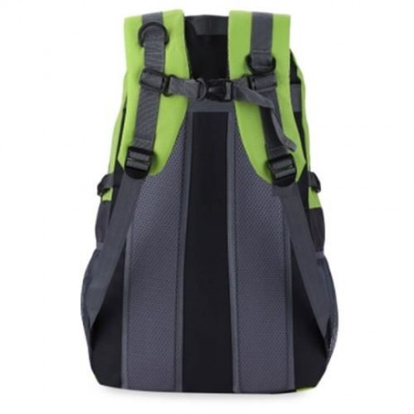 GUAPABIEN PATCHWORK BUCKLE LADDER LOCK ZIPPER S SHAPE MESH STRAP OUTDOOR PORTABLE BACKPACK