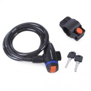 ROBESBON UNIVERSAL ANTI-THEFT RING WIRE ROPE LOCK FOR MOUNTAIN ROAD BIKE (BLACK)