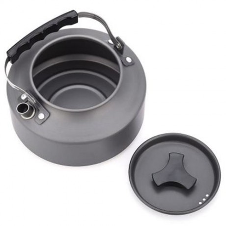 1.1L CANTEEN TEA KETTLE JUG COOK SET OUTDOOR TABLEWARE (GRAY)