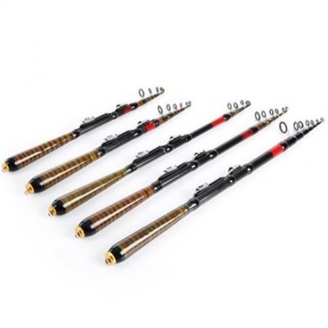 LEO MULTIFUNCTIONAL FISHING ROD PORTABLE MINI LURE FISH TACKLE (COLORMIX)