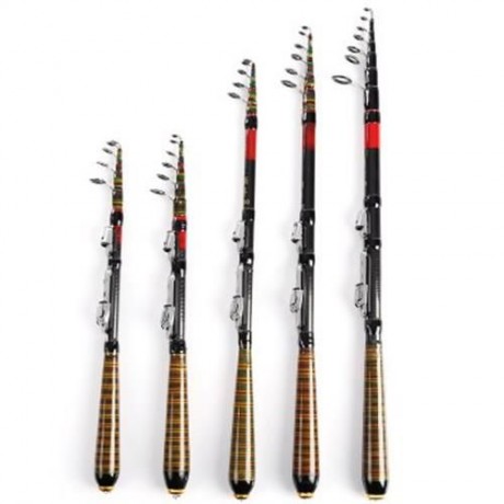 LEO MULTIFUNCTIONAL FISHING ROD PORTABLE MINI LURE FISH TACKLE (COLORMIX)