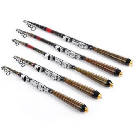 LEO MULTIFUNCTIONAL FISHING ROD PORTABLE MINI LURE FISH TACKLE (COLORMIX)