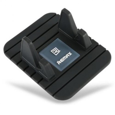 REMAX CAR PHONE HOLDER SOFT SILICONE ANTI-SLIP BRACKET SUPPORT MAT MOUNT STAND (BLACK)