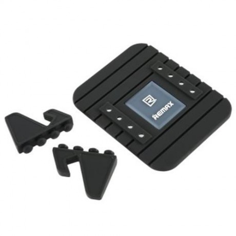 REMAX CAR PHONE HOLDER SOFT SILICONE ANTI-SLIP BRACKET SUPPORT MAT MOUNT STAND (BLACK)