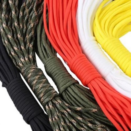 10M 7 CORE PARACORD STRING 33FT CAMPING HIKING ROPE OUTDOOR SURVIVAL TOOL (BLACK)
