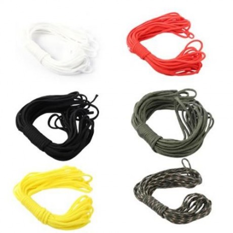 10M 7 CORE PARACORD STRING 33FT CAMPING HIKING ROPE OUTDOOR SURVIVAL TOOL (BLACK)