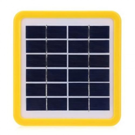 KKBOL 5V 1.8W LITHIUM-ION BATTERY SOLAR PANEL CHARGER WITH USB PORT FOR CELL PHONE (YELLOW