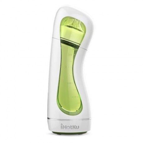 TEMPERATURE INDICATION BABIES INTELLIGENT MILK BOTTLE (WHITE AND GREEN)