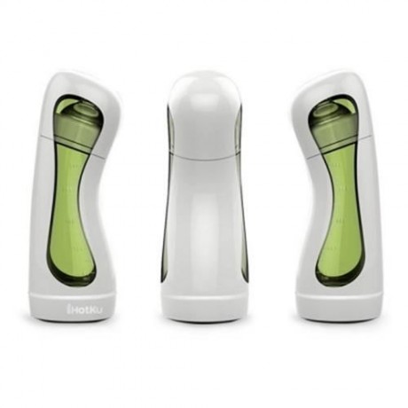 TEMPERATURE INDICATION BABIES INTELLIGENT MILK BOTTLE (WHITE AND GREEN)