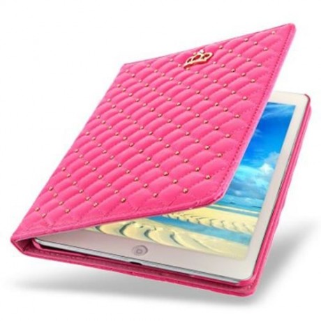 WIRELESS BLUETOOTH KEYBOARD STYLUS PEN PU LEATHER SMART CASE COVER FOR IPAD AIR 2 (ROSE MA