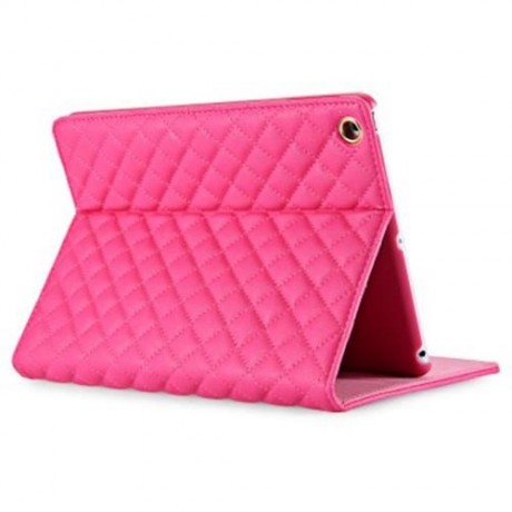 WIRELESS BLUETOOTH KEYBOARD STYLUS PEN PU LEATHER SMART CASE COVER FOR IPAD AIR 2 (ROSE MA
