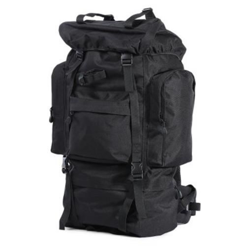 OUTDOOR MEN WOMEN MILITARY BAG FOR CLIMBING CAMPING HIKING (BLACK)