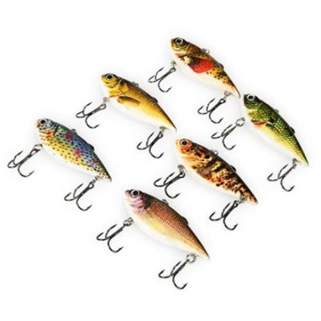 PROBEROS 6PCS OUTDOOR FISHING LURES BAIT WITH 2 HOOK (COLORMIX)