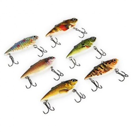 PROBEROS 6PCS OUTDOOR FISHING LURES BAIT WITH 2 HOOK (COLORMIX)