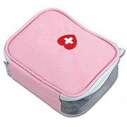 PORTABLE HOME CAMPING EMERGENCY SURVIVAL MEDICAL RESCUE BAG (LIGHT PINK)