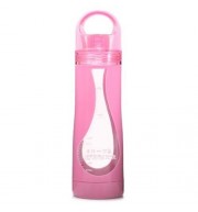 CARGEN TB002 500ML PORTABLE PC DOUBLE LAYER TRAVEL TEA WATER BOTTLE KETTLE (PINK)