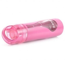 CARGEN TB002 500ML PORTABLE PC DOUBLE LAYER TRAVEL TEA WATER BOTTLE KETTLE (PINK)