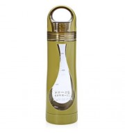 CARGEN TB002 500ML PORTABLE PC DOUBLE LAYER TRAVEL TEA WATER BOTTLE KETTLE (YELLOW)
