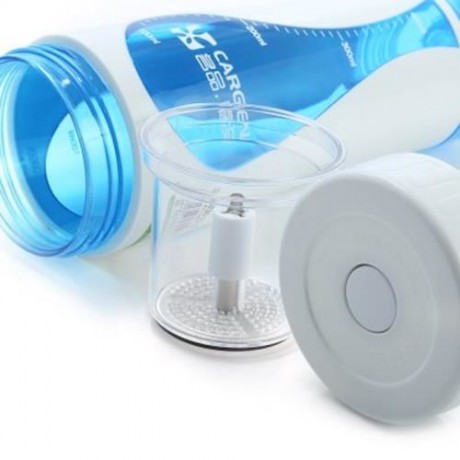 CARGEN TB001 500ML WATER DRIP DESIGN PORTABLE PC DOUBLE LAYER TRAVEL TEA WATER BOTTLE KETT