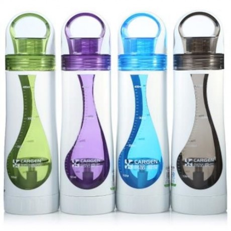 CARGEN TB001 500ML WATER DRIP DESIGN PORTABLE PC DOUBLE LAYER TRAVEL TEA WATER BOTTLE KETT