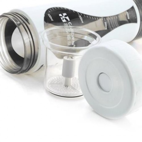 CARGEN TB001 500ML WATER DRIP DESIGN PORTABLE PC DOUBLE LAYER TRAVEL TEA WATER BOTTLE KETT