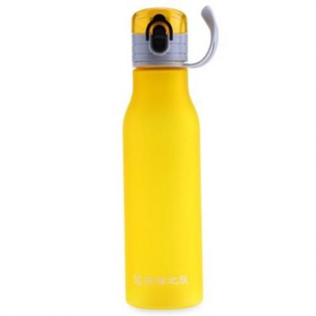CARGEN MC005 550ML COLORFUL FROSTING PC WATER CUP PORTABLE TEA BOTTLE KETTLE (YELLOW)