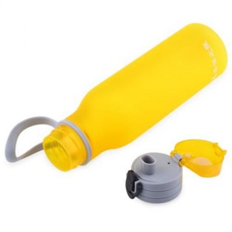 CARGEN MC005 550ML COLORFUL FROSTING PC WATER CUP PORTABLE TEA BOTTLE KETTLE (YELLOW)